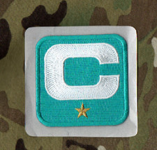 2025 Football Miami AQUA Dolphins One 1-⭐- Star Stick-on CAPTAIN White C-PATCH