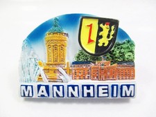 Mannheim Magnet Poly Souvenir Germany Wasserturm Schloss Wappen
