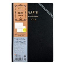 Life Planner 2026 B6 Monthly Noble Schedule Book Blank D6161P 2025 December