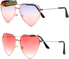 Herz Sonnenbrille Damen UV400 Vintage Mode Partyschmuck Hochzeit