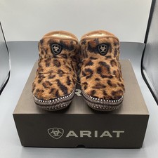 Women  s ARIAT Leopard Print X-Small  5-6 Bootie Slipper-NEW  