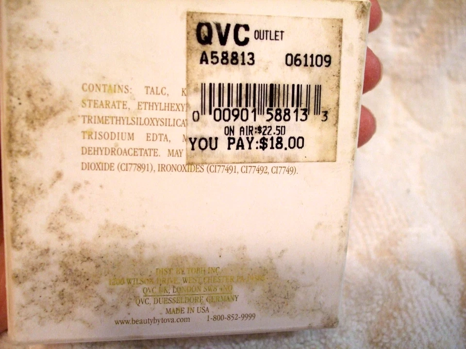 Tova атласная кожа чистый лицо порошок компактный.17 унций, новый в коробке, QVC, A58813, темно - Изображение 4 из 4