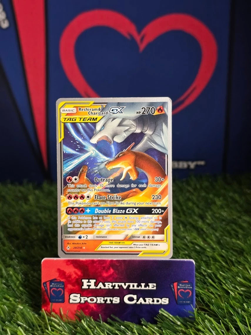 Reshiram & Charizard GX Pokémon TCG Cards for sale | eBay