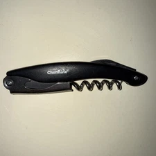 CHEFMATE POCKET COMBO KNIFE W/OPENER AND WINE CRANK VINTAGE 4.5" Length closed