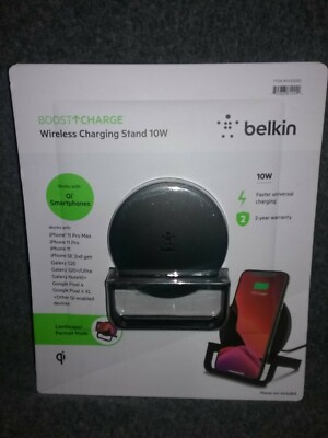 Belkin Boost Charge Qi Wireless Charging Stand for iPhone Samsung Google NIB