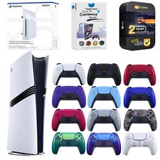 Sony PS5 Pro Digital Console Disc Drive Attachment Extra Controller