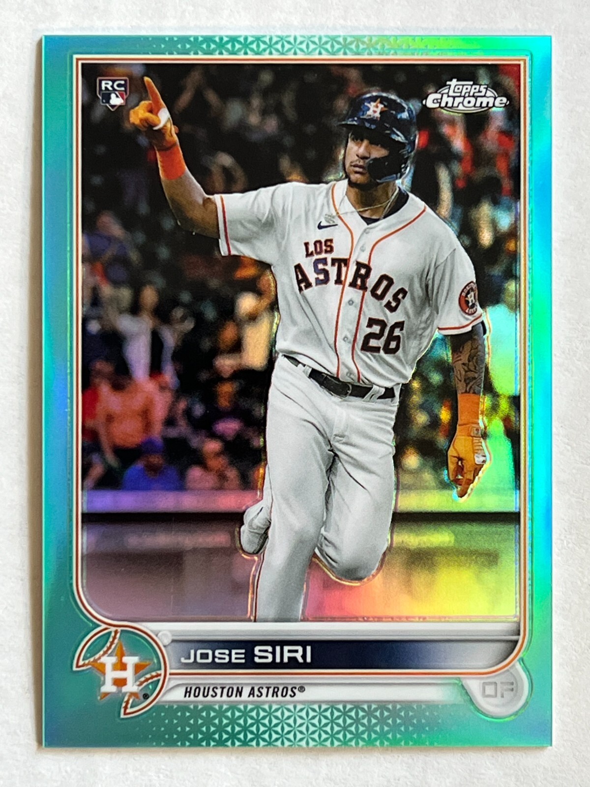 🔥2022 Topps Chrome Aqua Refractor /199 #204 Jose Siri RC Houston Astros🔥