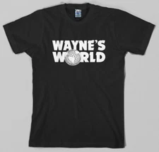 Wayne's World Logo T Shirt mike myers dana carvey movie stock funny gift costume