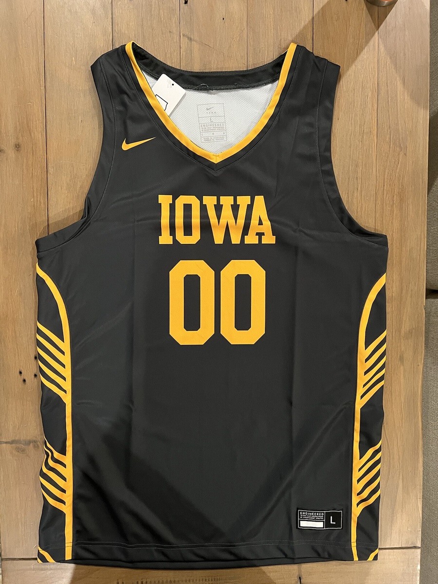 Gold Iowa Basketball Gear Iowa Hawkeyes Custom Gold Basketball Jersey