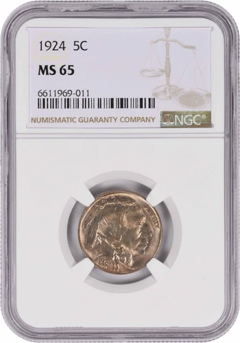 1924 Buffalo Nickel MS65 NGC