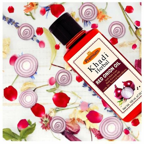 Khadi Herbal Red Onion Hair oil for Help Hair Growth & Controls Hair Fall - 210M - Picture 5 of 6