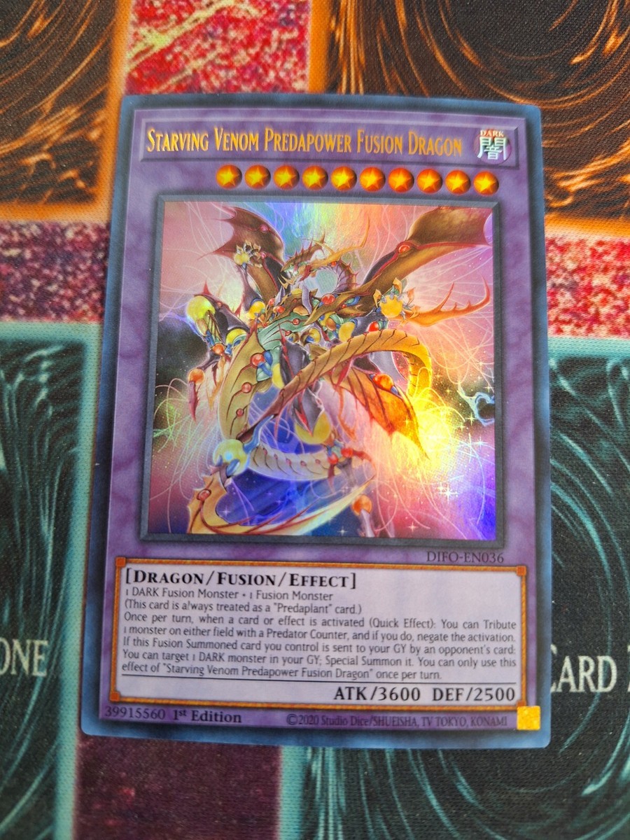 Yu-Gi-Oh! Starving Venom Predapower Fusion Dragon DIFO-EN036 Ultra