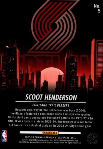 City Edition NBA Hoops Premium Stock Panini 2023-24 #4-20 YOU PICK - Picture 4 of 12