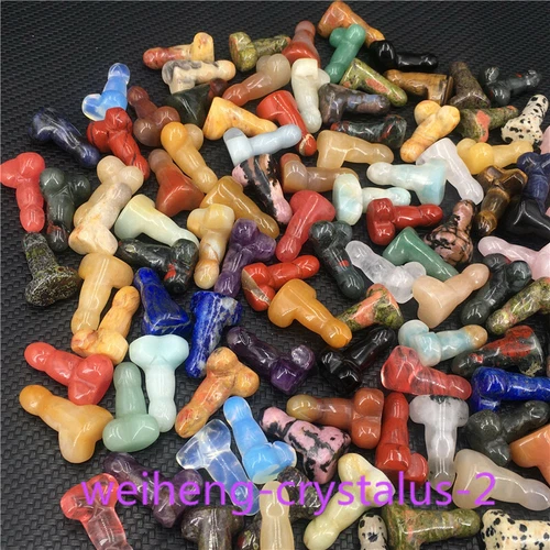 Wholesale Natural mix mini Penis Carved quartz Crystal Massager Wand Healing - Picture 7 of 296