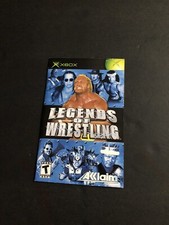 Legends wrestling Xbox Manual Only