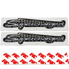 2pc For Toyota TRD Supercharged Supercharger Emblem Decal Replacement Genuine