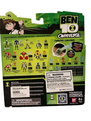 T-shirt bianca Ben 10 Omniverse Ben figura skateboard verde rara - Foto 2 di 2