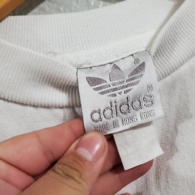 Vintage 80s Adidas Run DMC Sweatshirt Men's Size Medium Hip Vintage 80s Adidas Run DMC Sweatshirt Men's Size Medium Hip