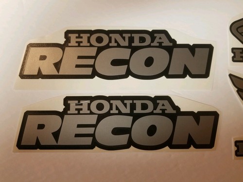 Honda Recon 4pc Gas Tank Decal set stickers moto hrc recon foreman 250 300 - Picture 3 of 3