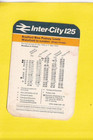 INTER-CITY 125  - LONDON / LEEDS & BRADFORD - POCKET TIMETABLE - 1978