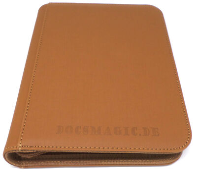 Docsmagic.de Premium Pro-Player 4-Pocket Zip-Album Gold - 160 Card Binder - MTG 