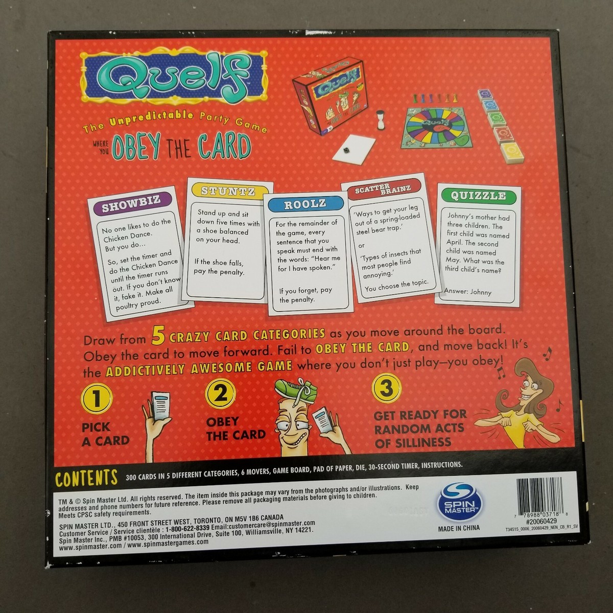 Quelf Board Game parts cards | eBay