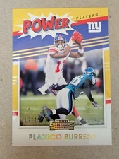 2021 Panini Contenders - Power Players Gold #PP-PBU Plaxico Burress /25