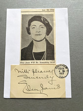 ELSIE JANIS (&dagger;1956) signed vintage Ausschnitt 10x15 Autogramm