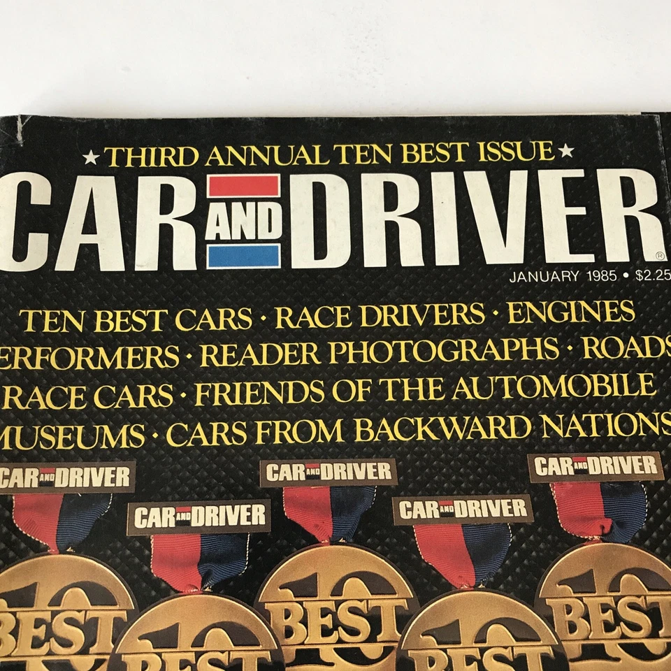 Car and Driver Magazine January 1985 Ten Best Cars - Image 2 of 4