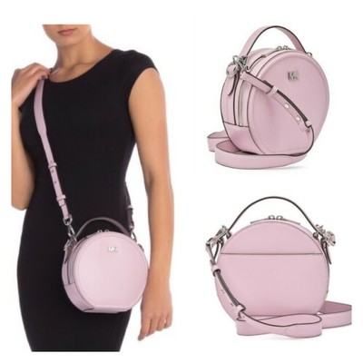 michael michael kors fulton small logo debossed leather canteen crossbody bolsa