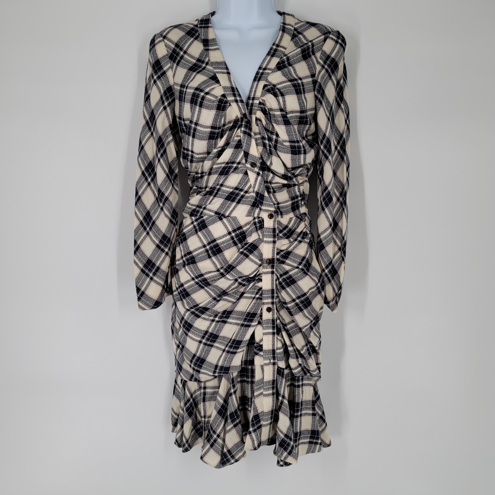 FILA Veronica Beard Rowe Plaid Dress Size 4