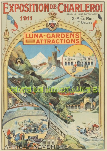 Brasserie La Samaritaine Vittel Vosges 88 - début XXème - affiche plastifiée - Foto 17 di 24