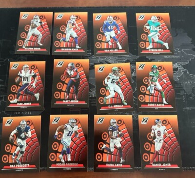 2022 Panini Zenith Football Base, Inserts, Pick Your Card, No Huddle, Red Zone