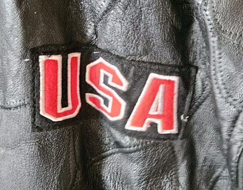 Vintage 90s Milan Leather USA Eagle Biker Jacket Full Zip Vintage 90s Milan Leather USA Eagle Biker Jacket Full Zip