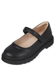 girlsGirls Uniform ShoesUniform ShoesBlack2 Big Kid