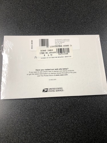 #UX395 - UX399 Southeastern Lighthouses Postal Card set/5 Sealed - Picture 2 of 2