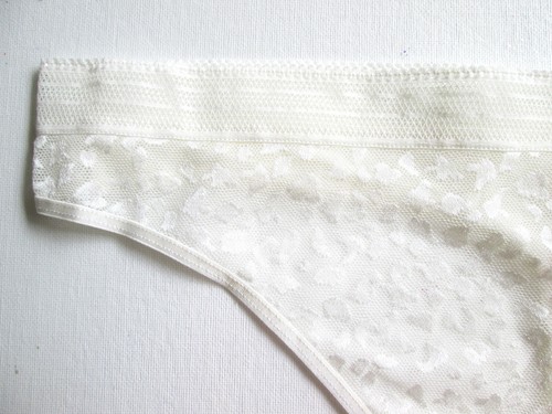 Size XS 4 0-2 NWT Secret Treasures Cream Leopard Lace Thong Panty Underwear - Picture 2 of 4