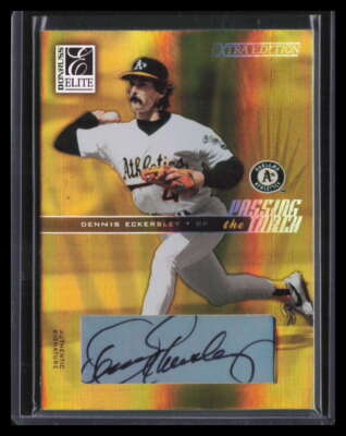 2004 Donruss Elite Passing the Torch Gold Street Rookie Eckersley Dual Auto 4/10