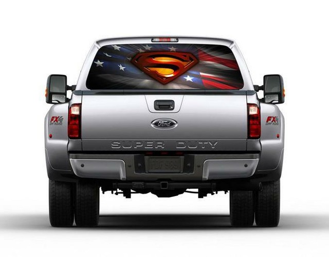 Superman Logo USA Flag Car Rear Window Decal Sticker Car Truck SUV Van 119 eBay