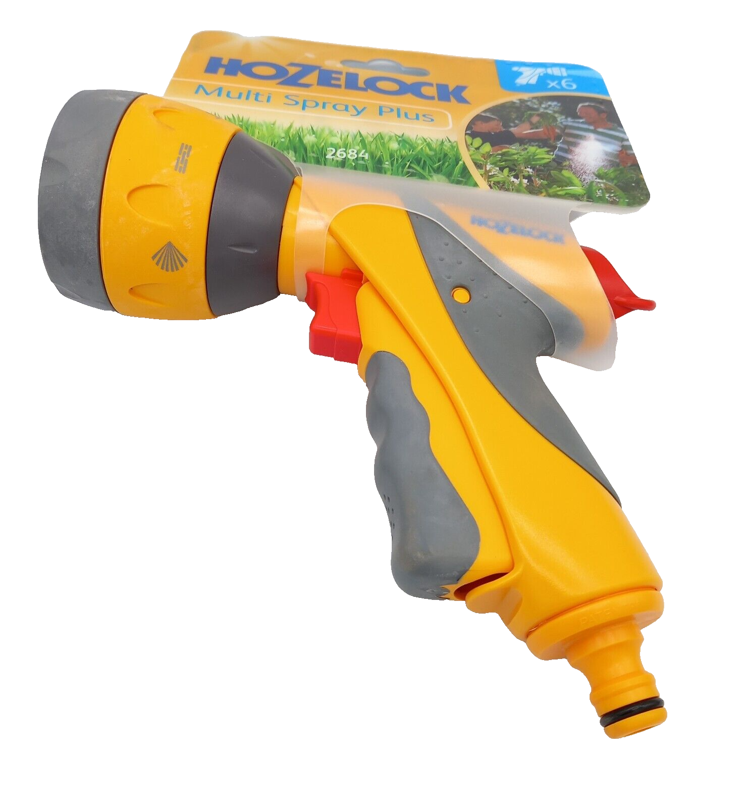 Hose Watering Gun Multi Plus Nozzle Gardening Hosepipe Heavy Duty Hozelock 2684