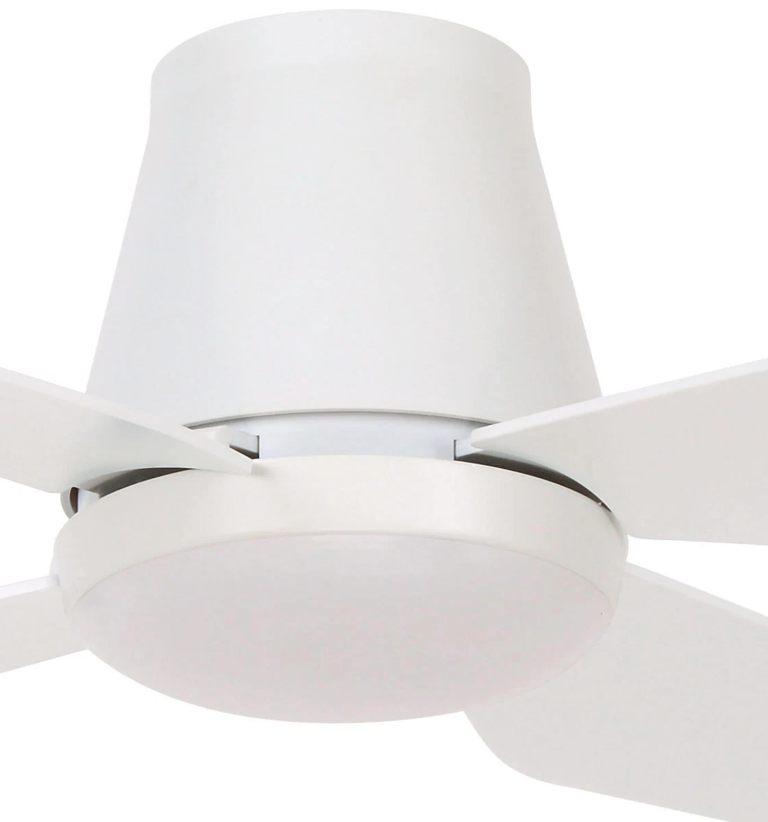Flush mount ceiling fan with LED lighting and remote Aria CTC