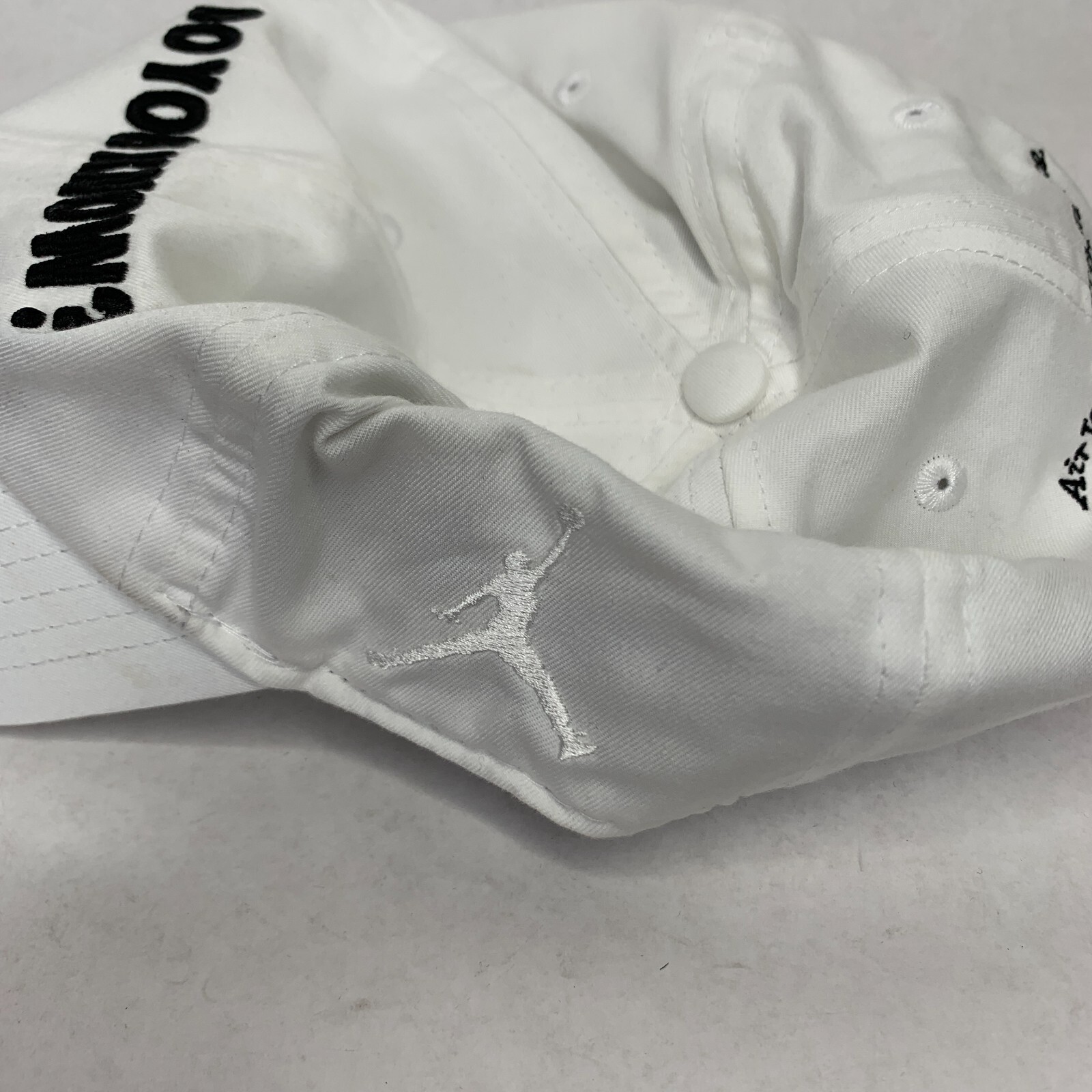 Jordan Mens Hat White Do You Know? Adjustable One Size Gem