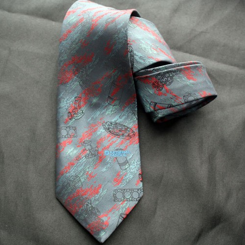 FEDERAL MOGUL Car Parts Supplier Logo Silk Jacquard Blue Tie
