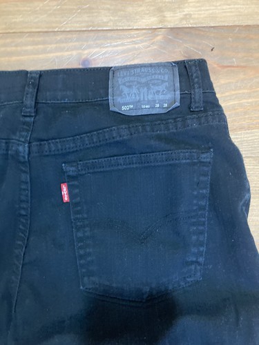 Levi's Boy Youth's 502 Jeans Size 28 x 28 16 Regular Black Regular Taper - Picture 4 of 8
