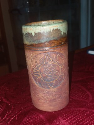 Vintage Bob Dawe Red Barn Pottery Studiokeramik ~ Sonnenvase ~