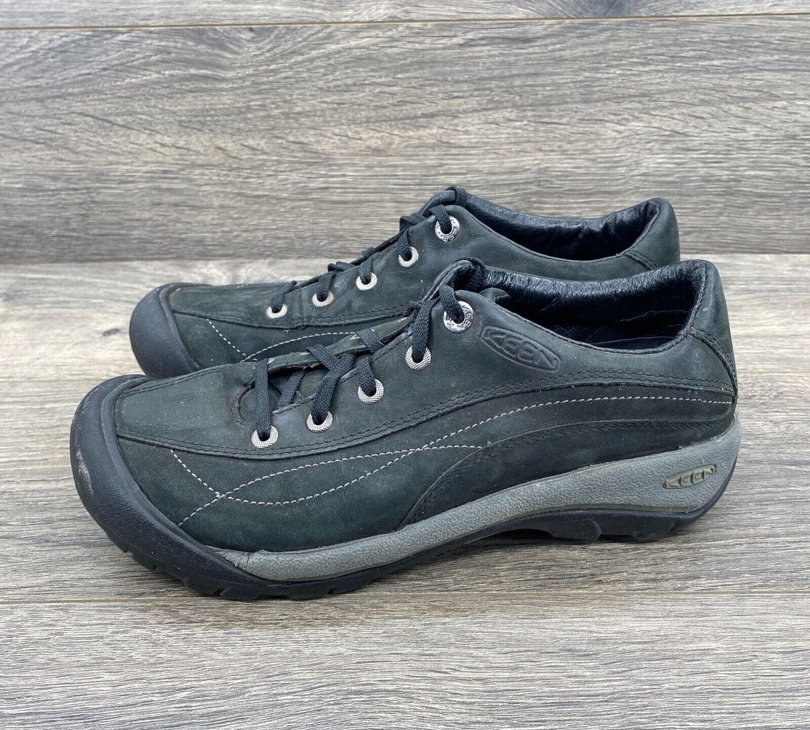KEEN Toyah Trail Escursionismo Pelle Scarpe da Passeggio Donna Taglia 8 Nero 1004436