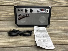 Innovations Battl Born Elvis Stereo Retro Speaker Black 6.5x4"