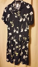 Sag Harbor - Size Small 2 Piece Summer Floral Short Sleeve Skirt Rayon B11/