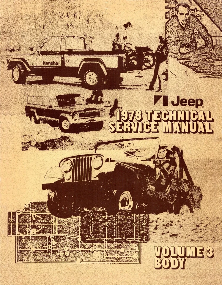Jeep 1978 manual de servicio técnico (3 volúmenes) - incluye diagramas de cableado 11x26 Foto 3 de 4