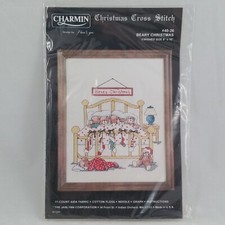 Janlynn Beary Christmas Bed Counted Cross Stitch Kit 11 Count #40-26 Charmin